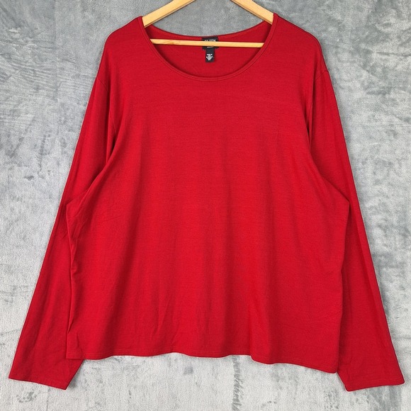 Eileen Fisher Tops - Eileen Fisher Top Womens 3X Minimalist Preppy Casual Stretch Pullover Viscose